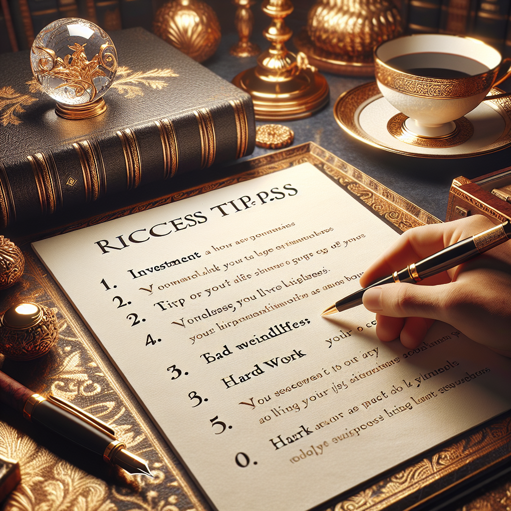 Success Tips for Manifesting a Luxury Lifestyle